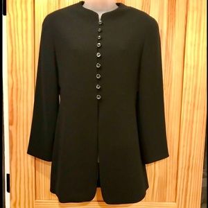 NWOT Tahari Jet Black Jacket-SZ 2